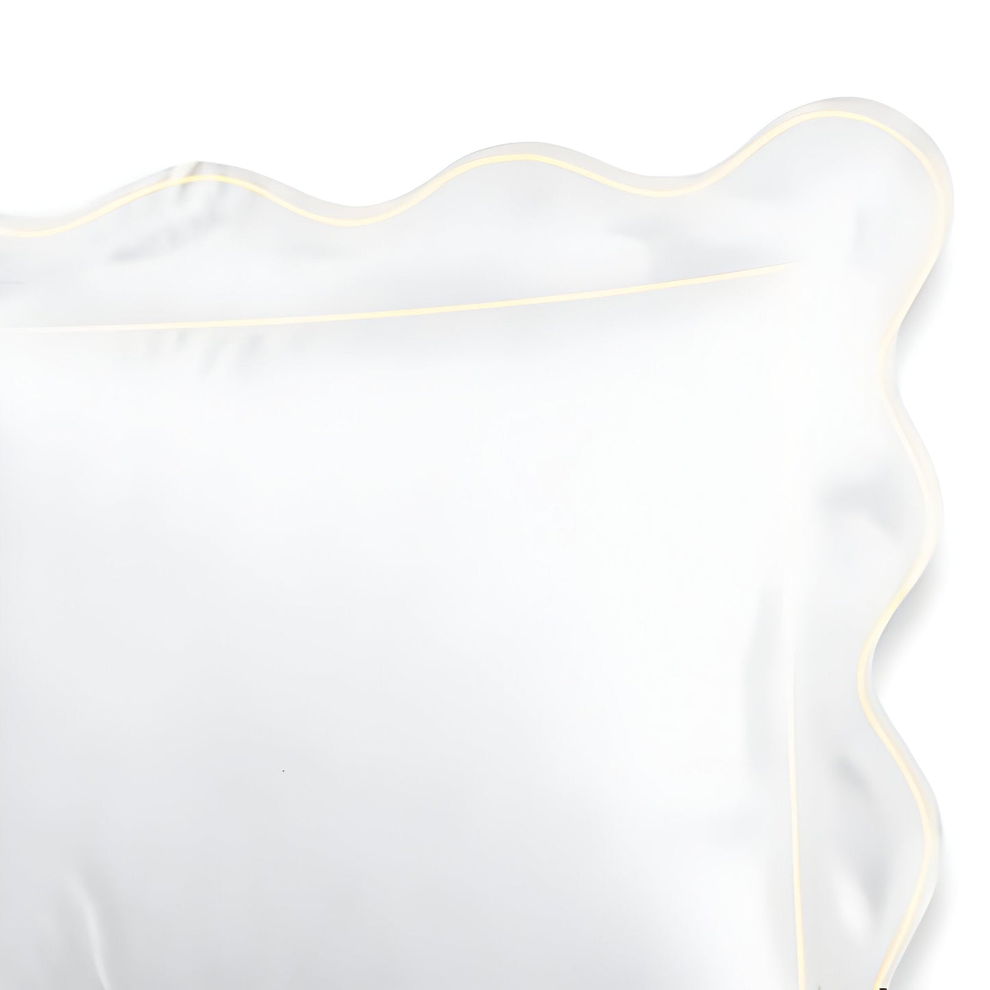 400TC Cotton Scallop Embroidery & Border Sateen Solid Duvet Cover Set