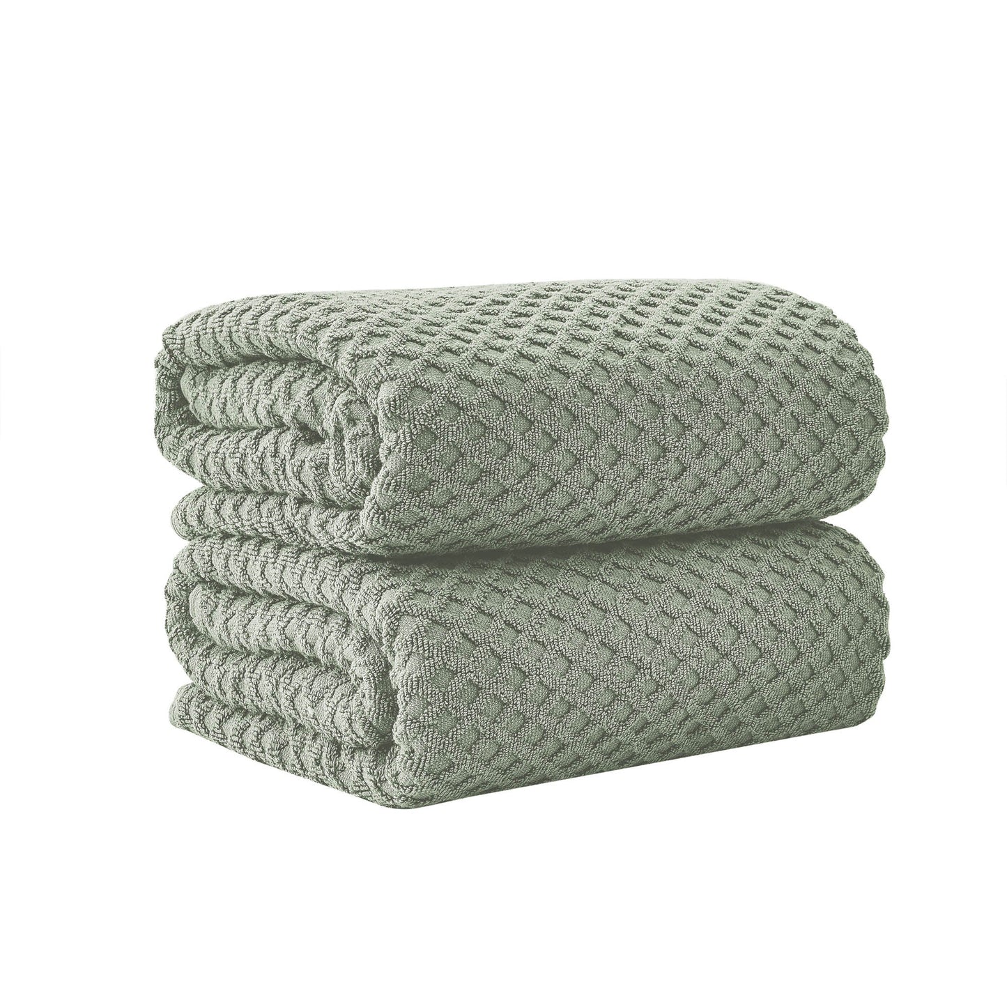 Cotton Diamond Waffle Weave Bath Towel Set - Grayson Collection