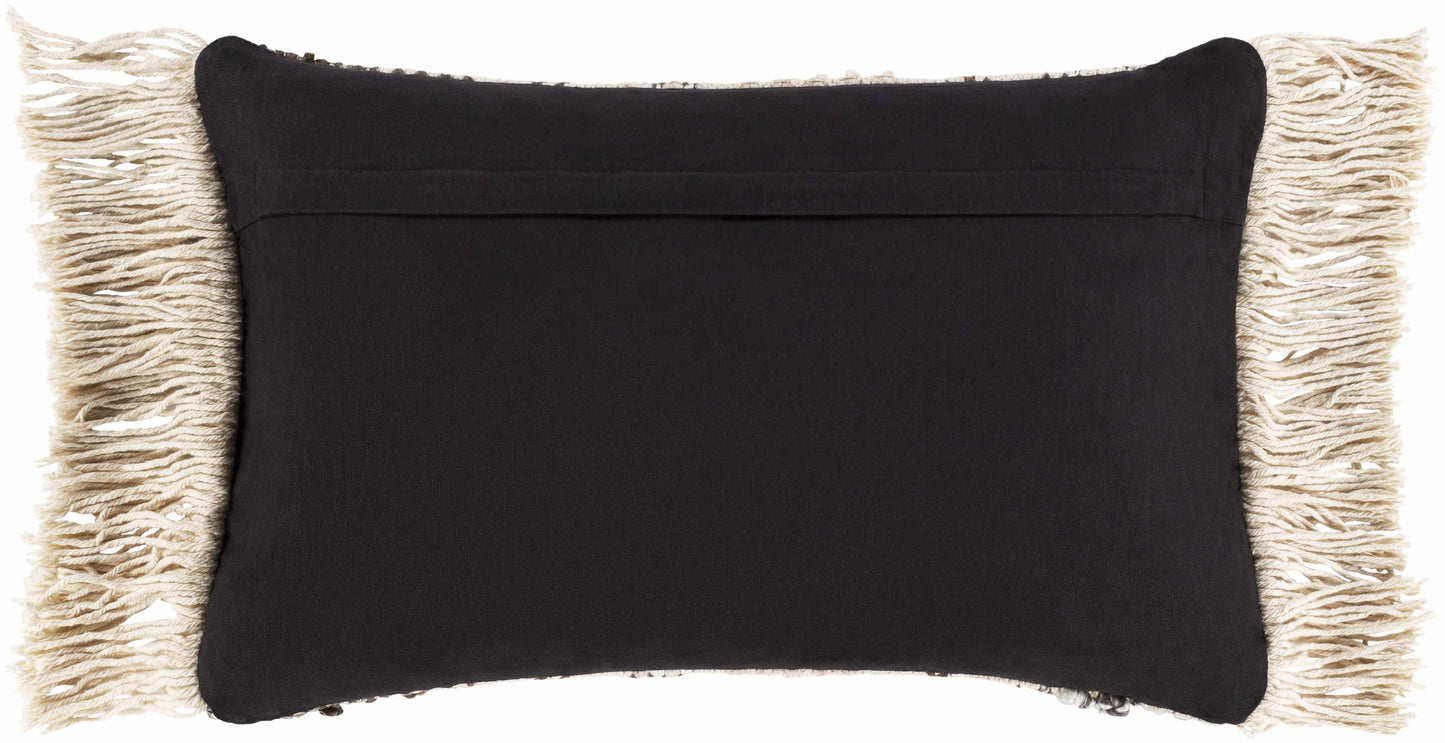 Lenorah Pink&White Textured Throw Pillow - Clearance