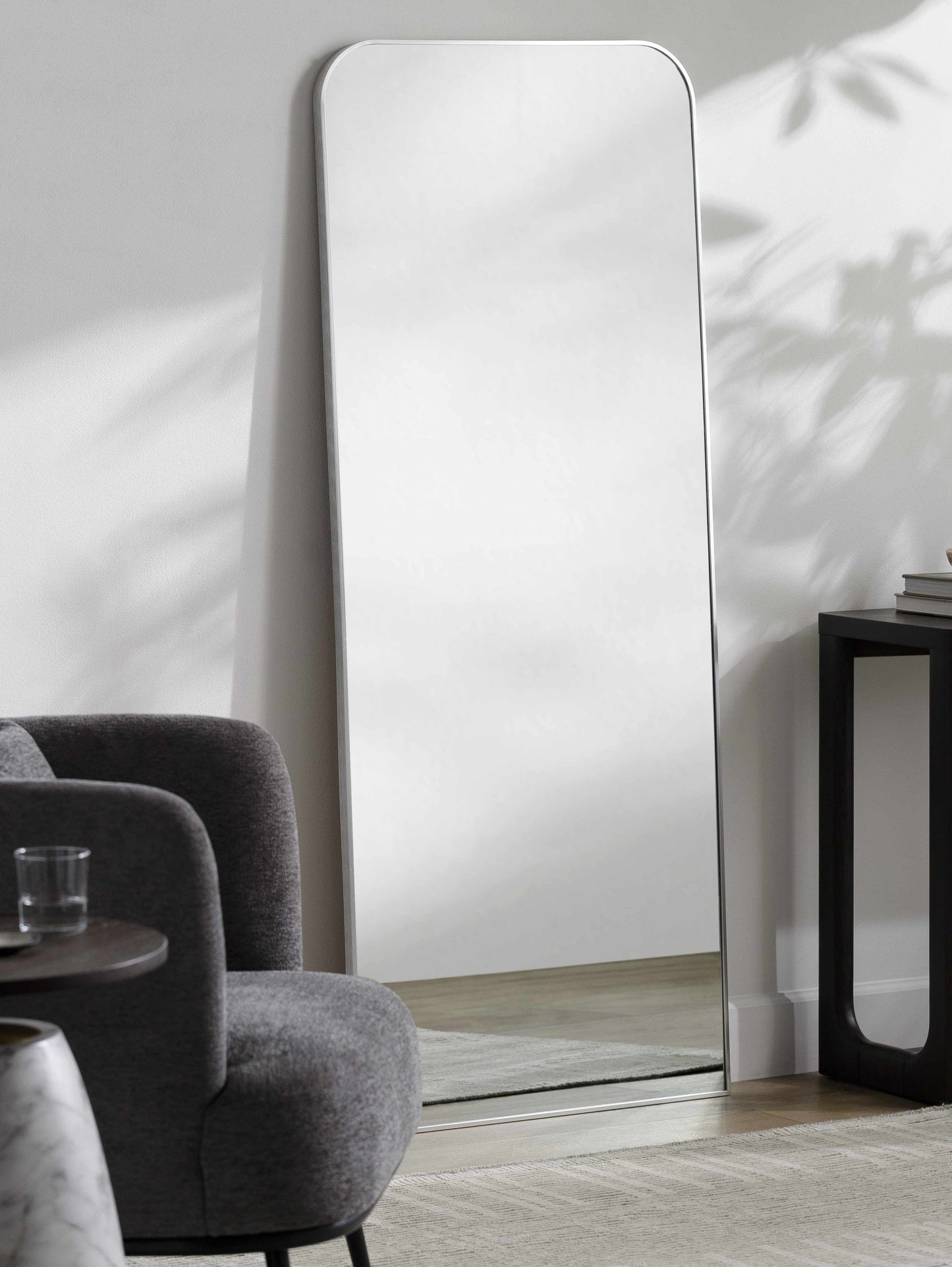 Lavezzola Metallic Silver Mirror