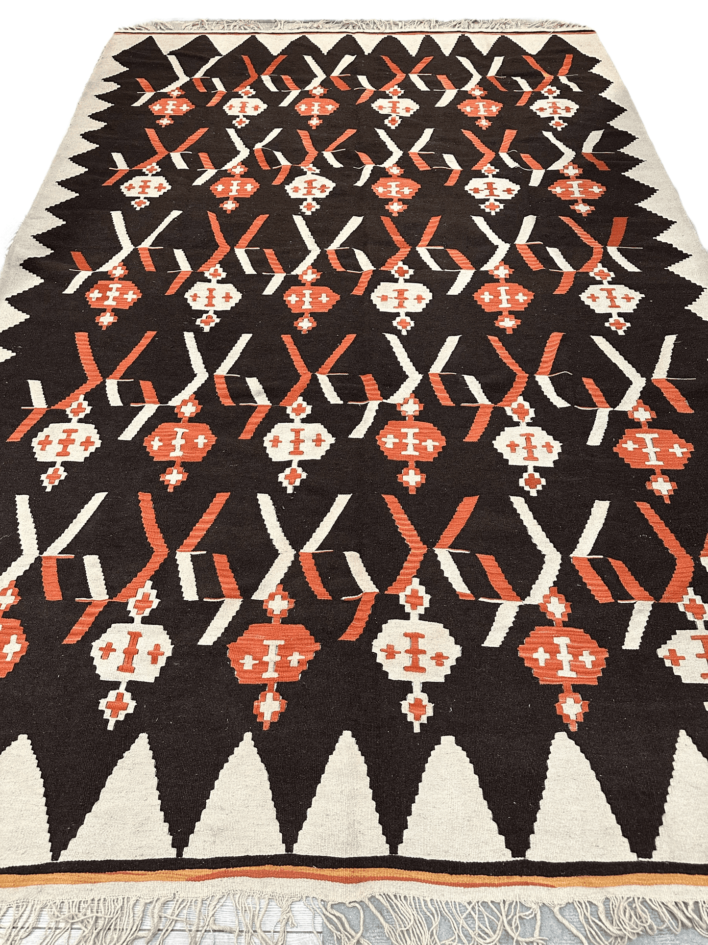 Masterpiece Large Vintage minimalistic Karabakh Kilim 7’5” x 11’