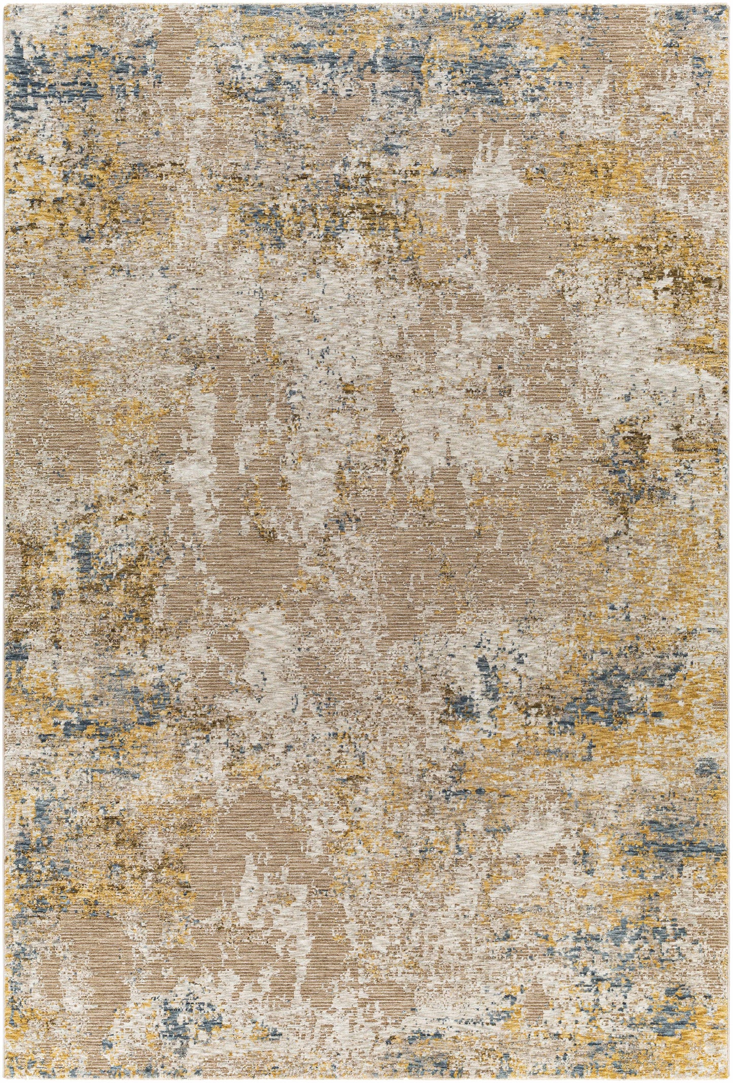 Meads Abstract Mustard Luxe Rug