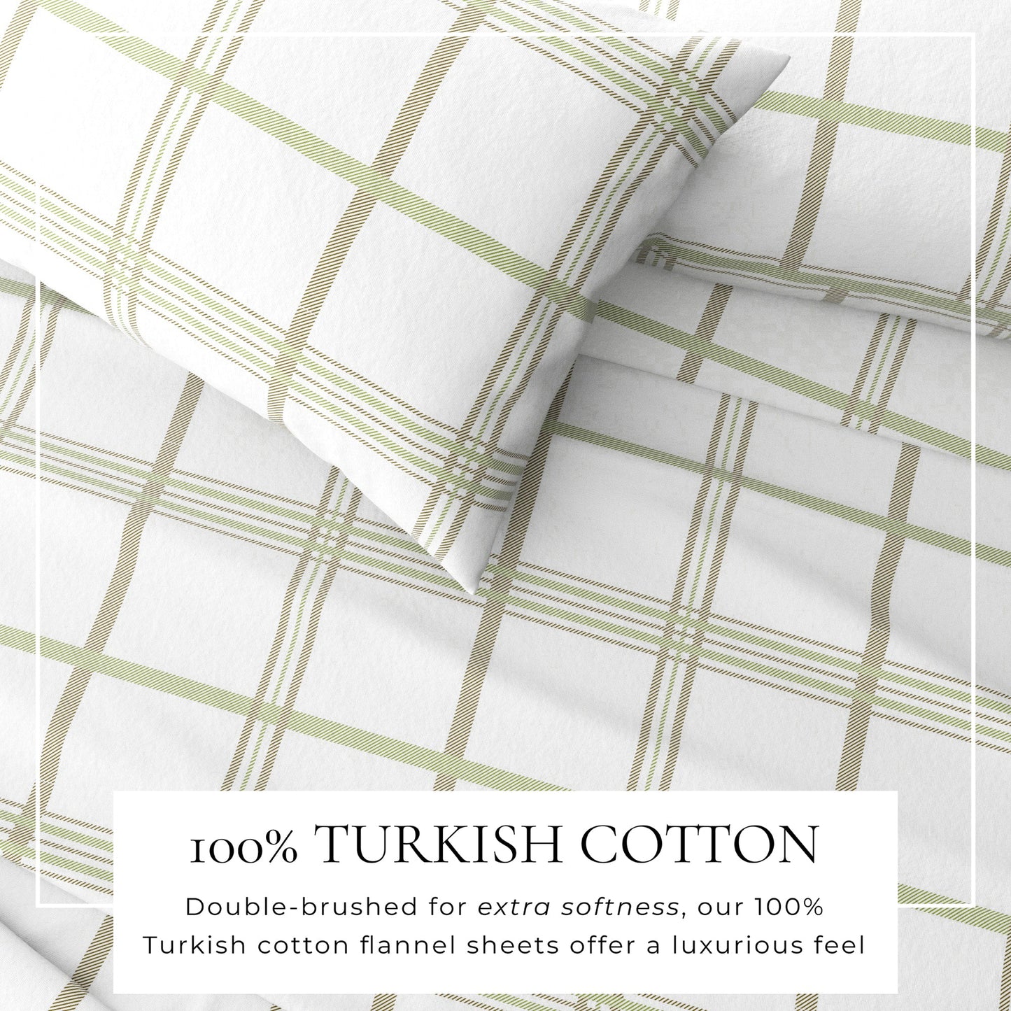 Turkish Cotton Flannel Sheet - Belle Collection
