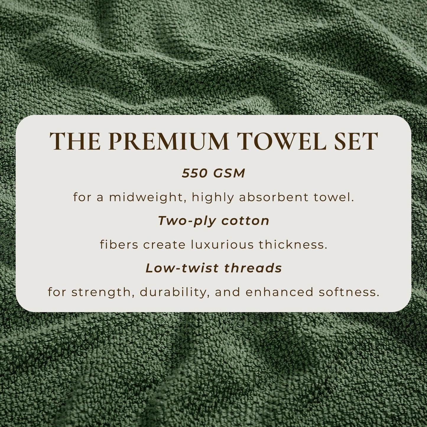 Cotton Textured Bath Towel Set - Acacia Collection