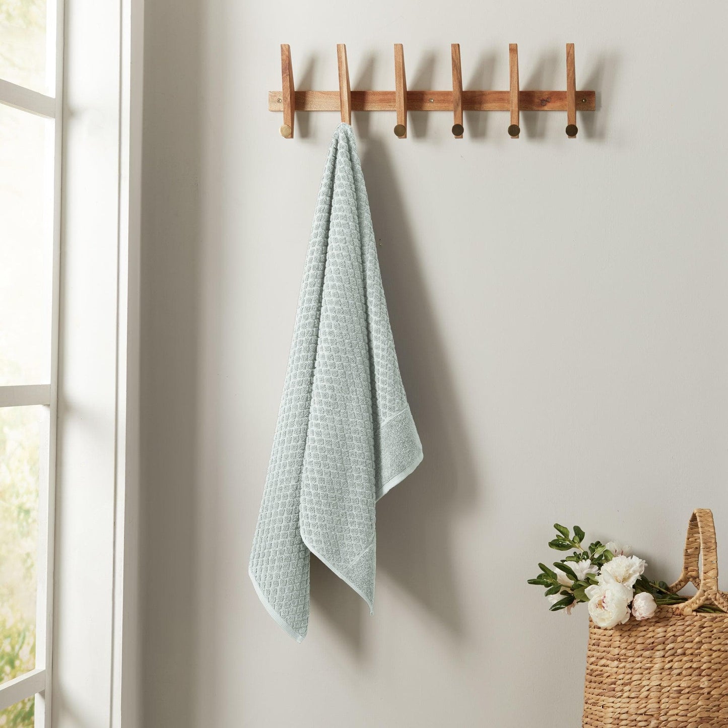 Cotton Diamond Waffle Weave Bath Towel Set - Grayson Collection