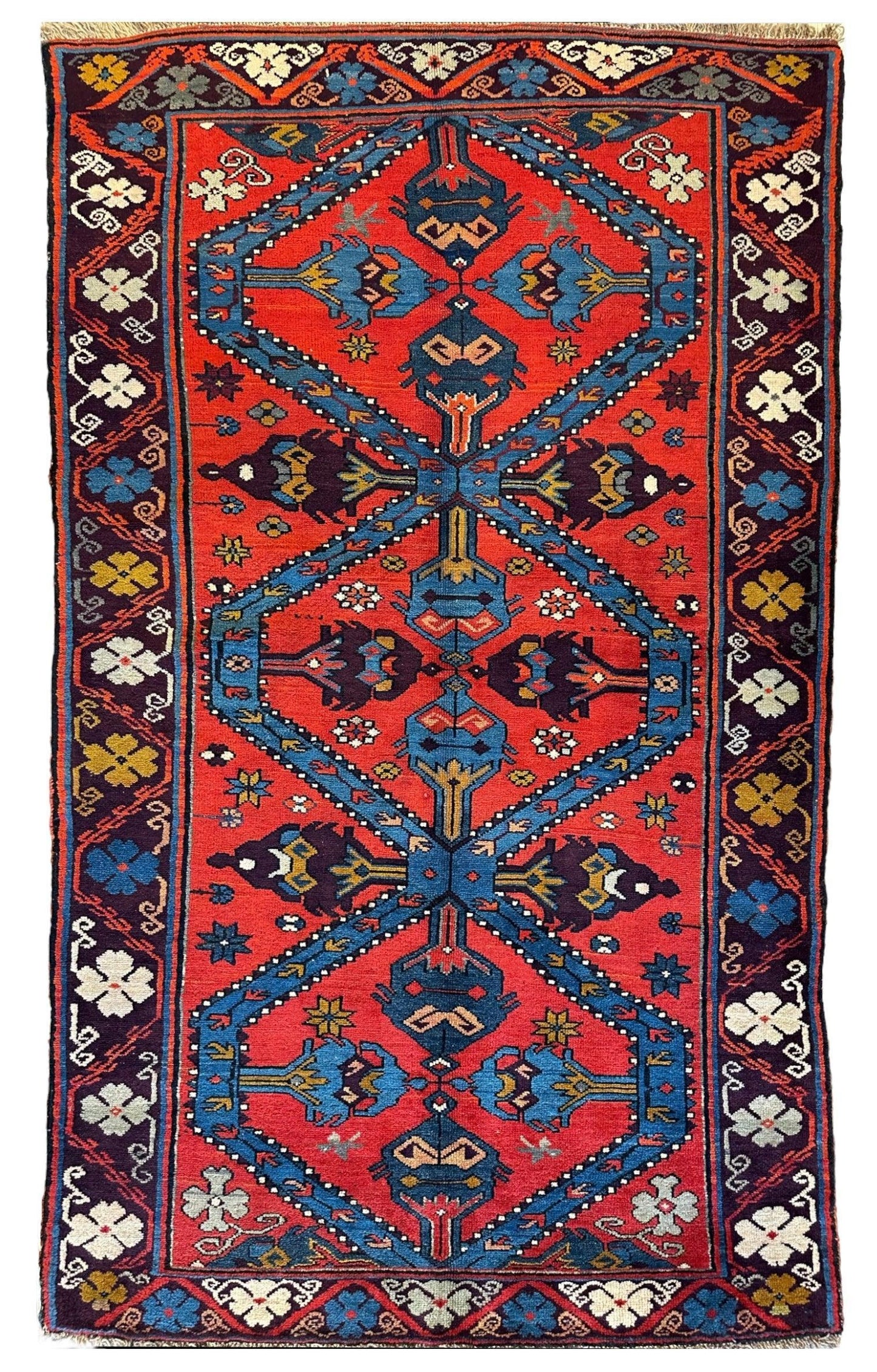 Old Derbent Dagestan Rug 4’ x 7’