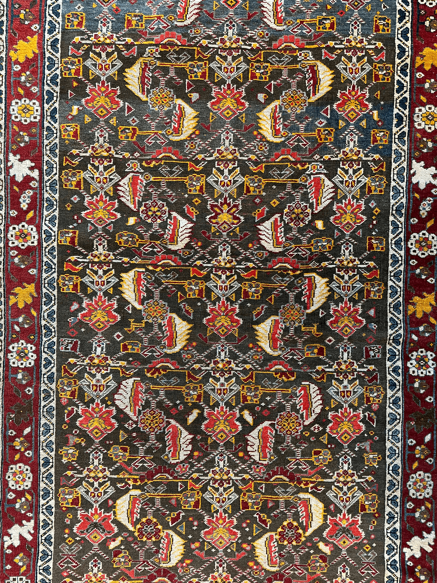 One of a Kind Persian Kashkuli Runner - 3’2" X 6’8"