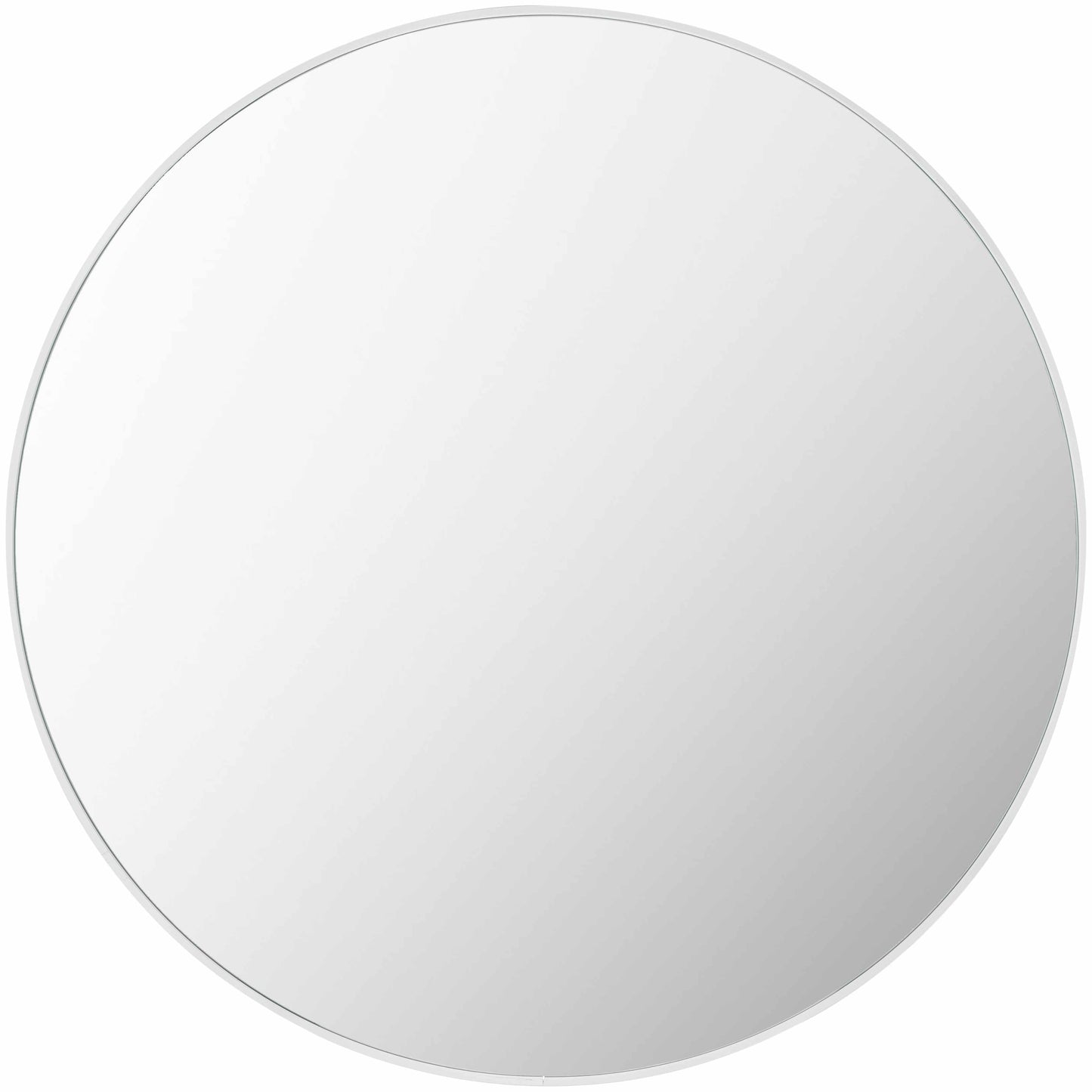 Pontalina Round White Mirror