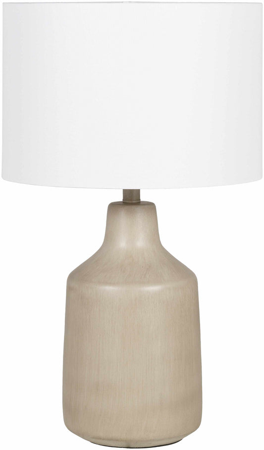 Quezon Beige Resin Table Lamp