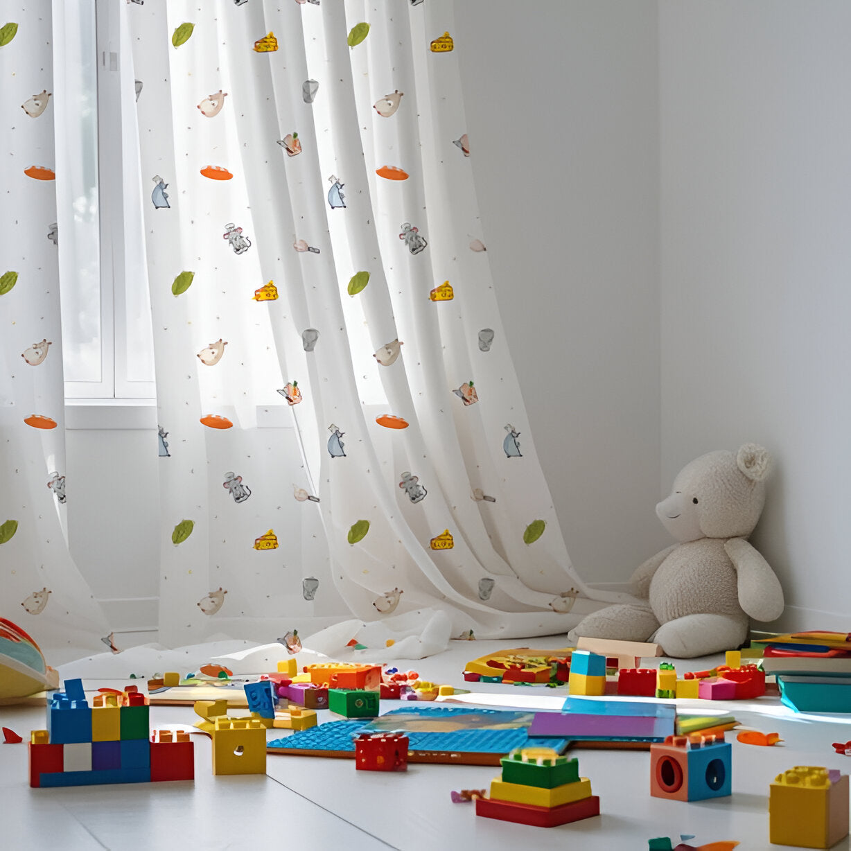 Ratatoille Themed Baby Room Curtain
