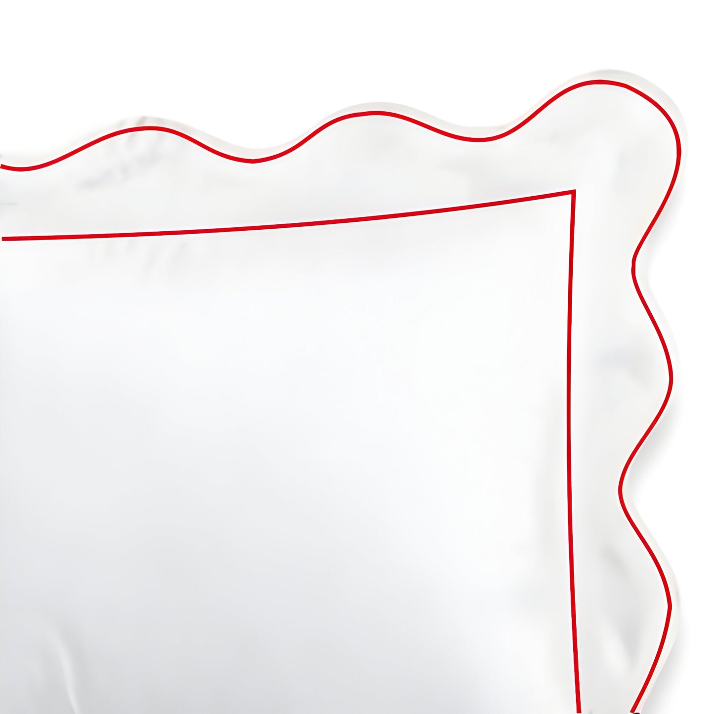 400TC Cotton Scallop Embroidery & Border Sateen Solid Duvet Cover Set