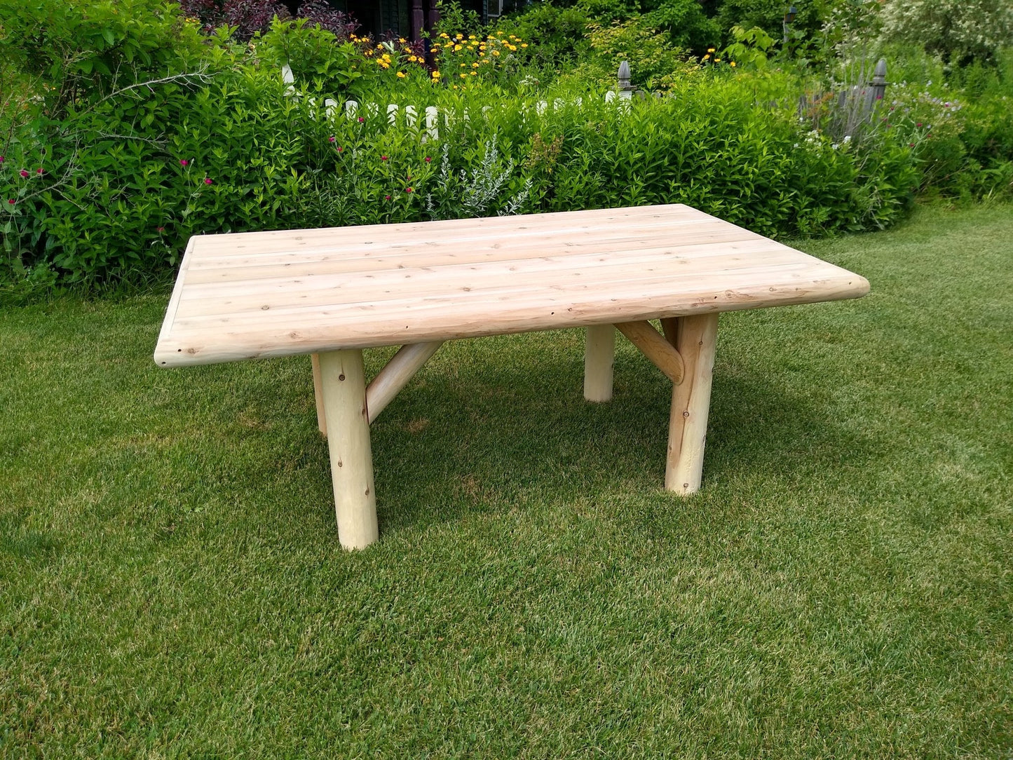 Rustic Outdoor Wooden Patio Table