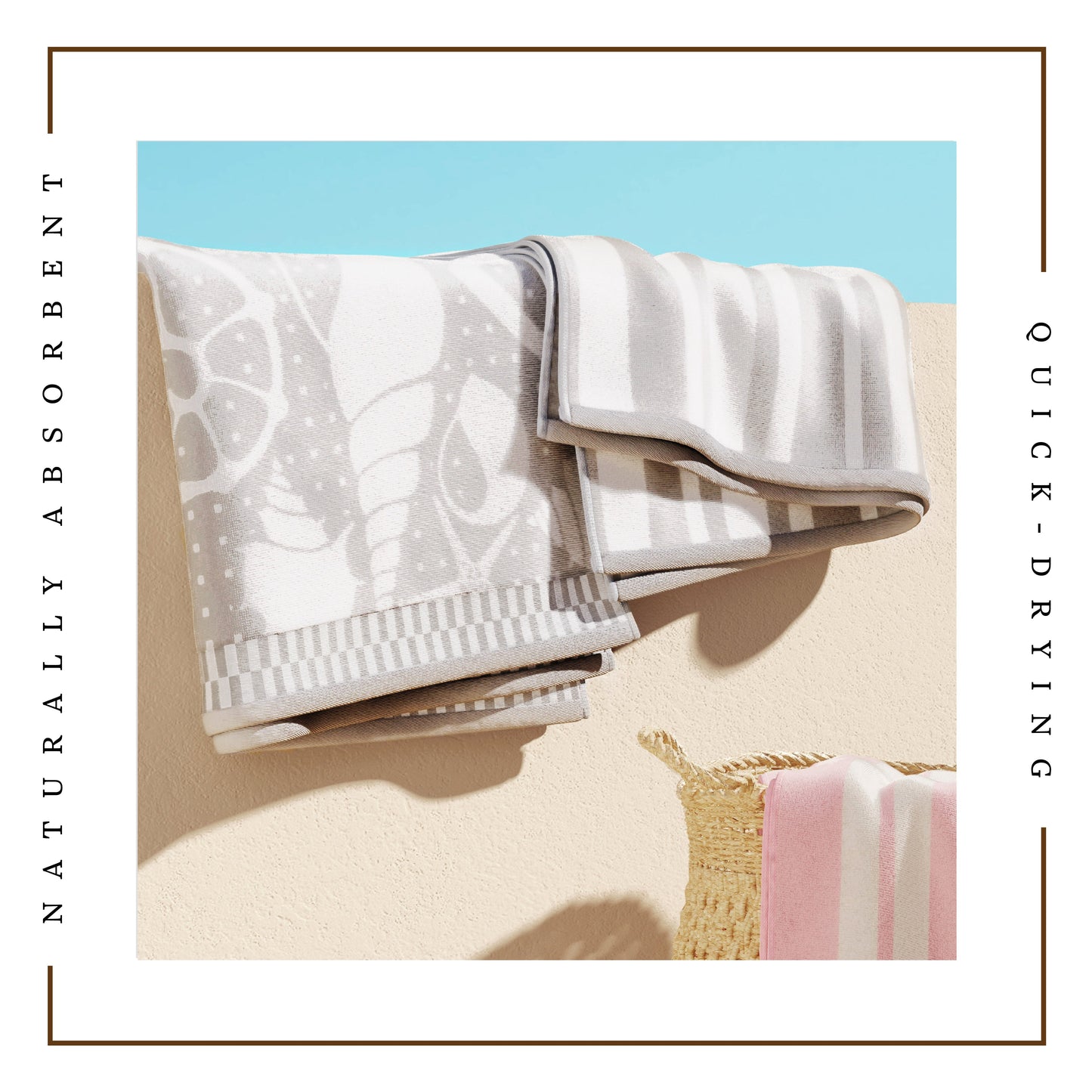 Cotton Velour Beach Towel - Maui Collection