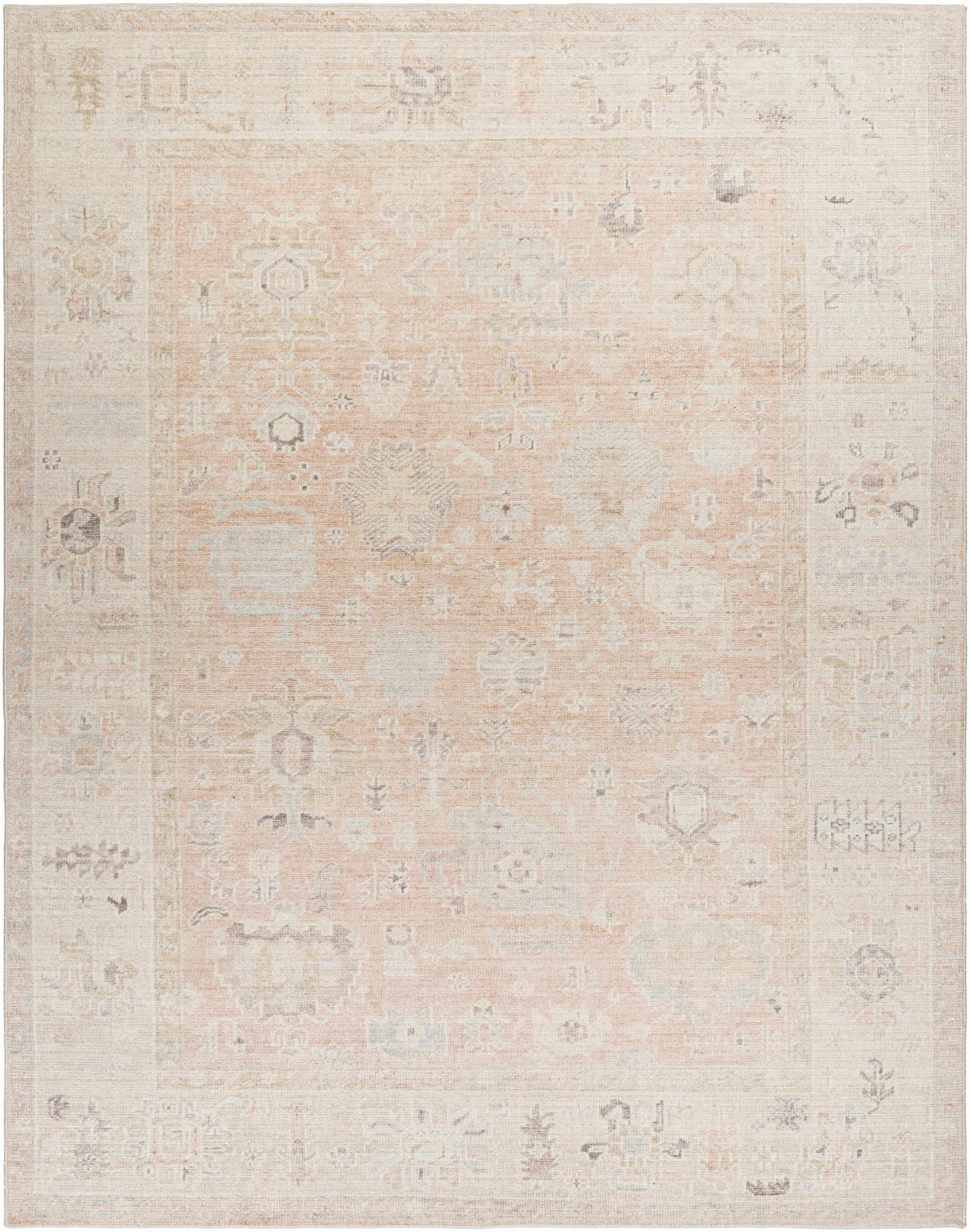 Marlene Damask Blush Area Rug - Becki Owens x Livabliss