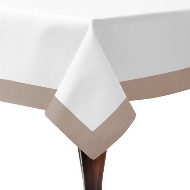 Border Frame Poly Cotton Table Cloth