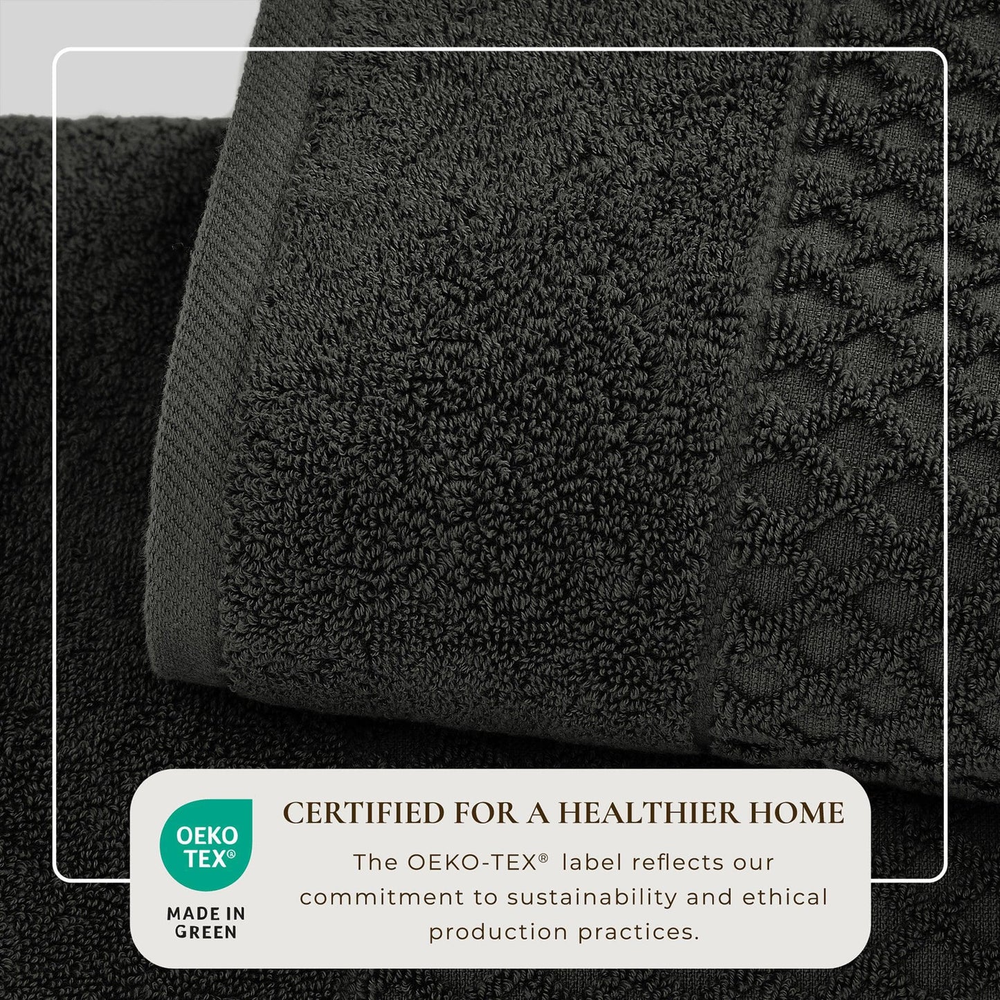 Cotton Diamond Waffle Weave Bath Towel Set - Grayson Collection