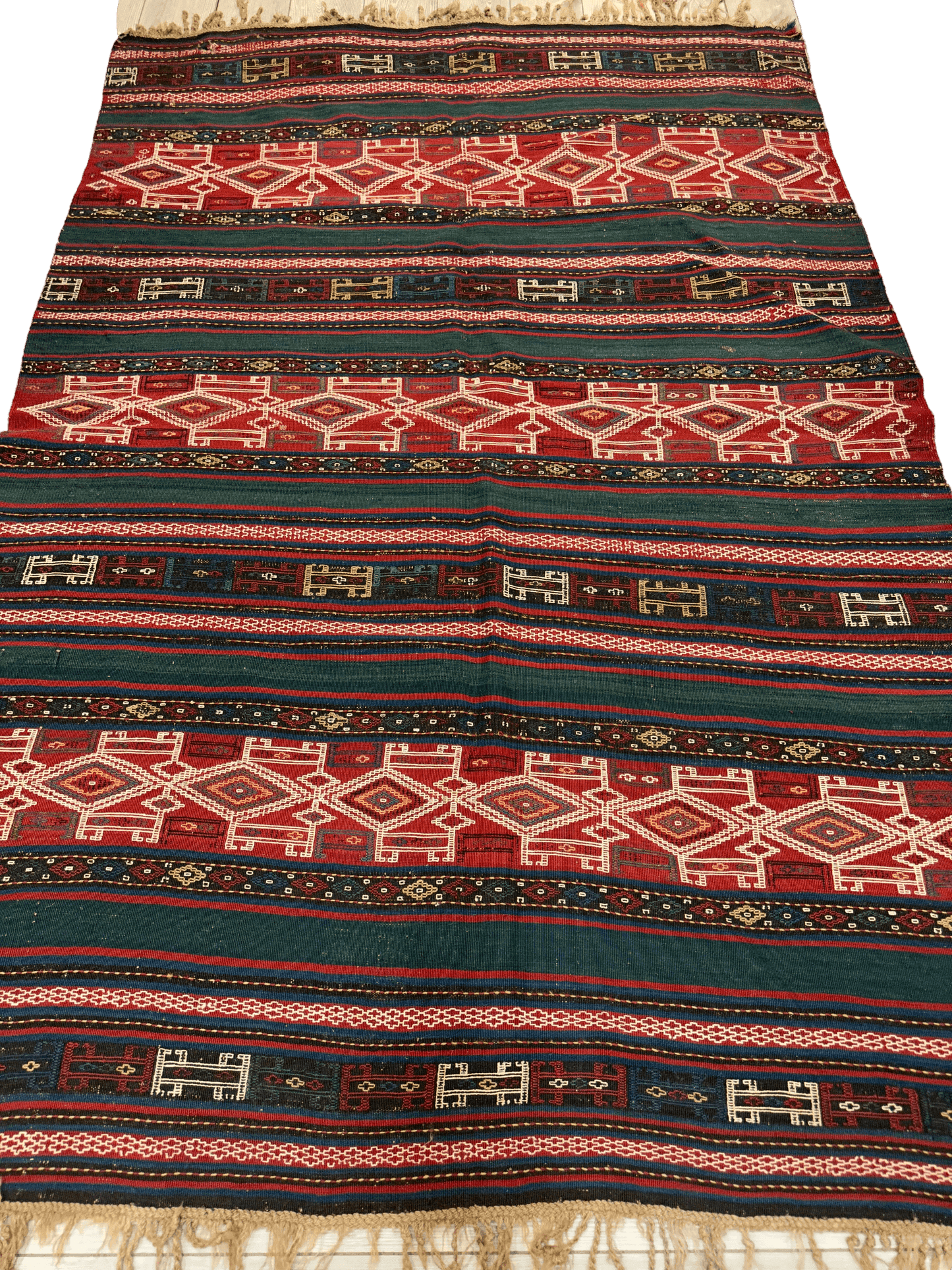 UNIQUE (collectors special) Antique Caucasian Verneh Rug 5’4” x 8’