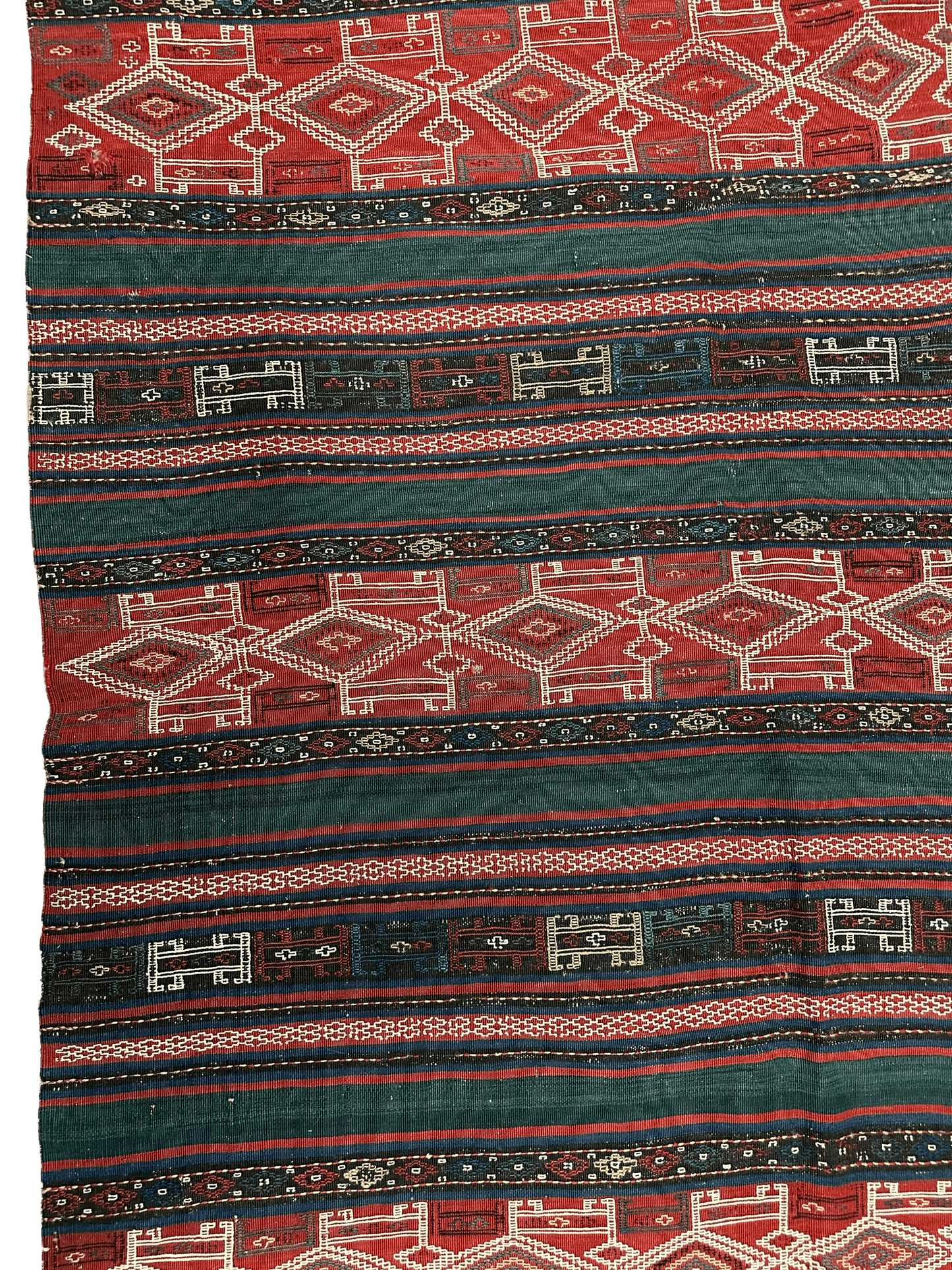 UNIQUE (collectors special) Antique Caucasian Verneh Rug 5’4” x 8’