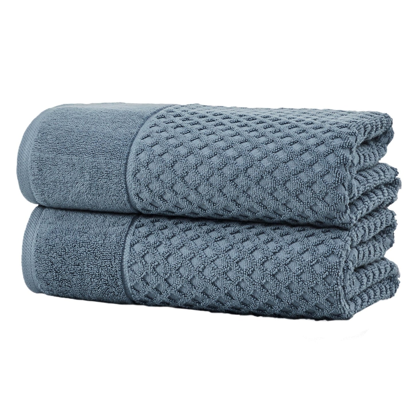 Cotton Diamond Waffle Weave Bath Towel Set - Grayson Collection