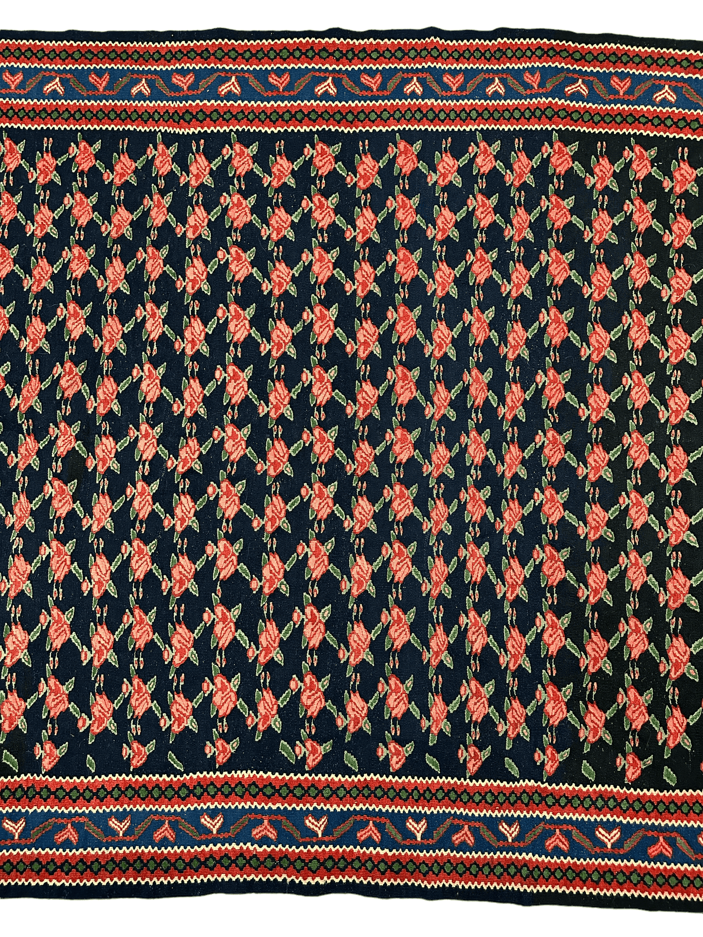 Vintage Persian Senneh Kilim 4’4” x 7’