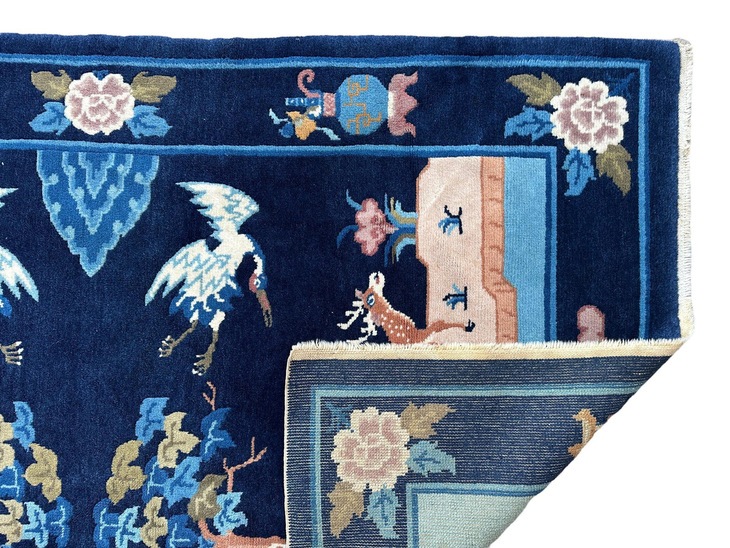 Vintage Pictorial Tibetan Rug 3’ x 5’1”