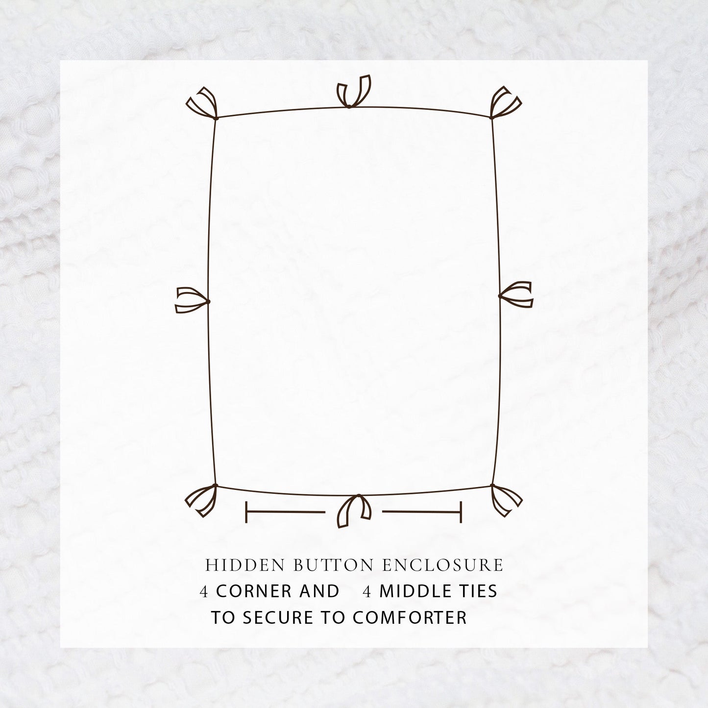 100% Cotton Honeycomb Waffle Duvet Set - Mattea Collection