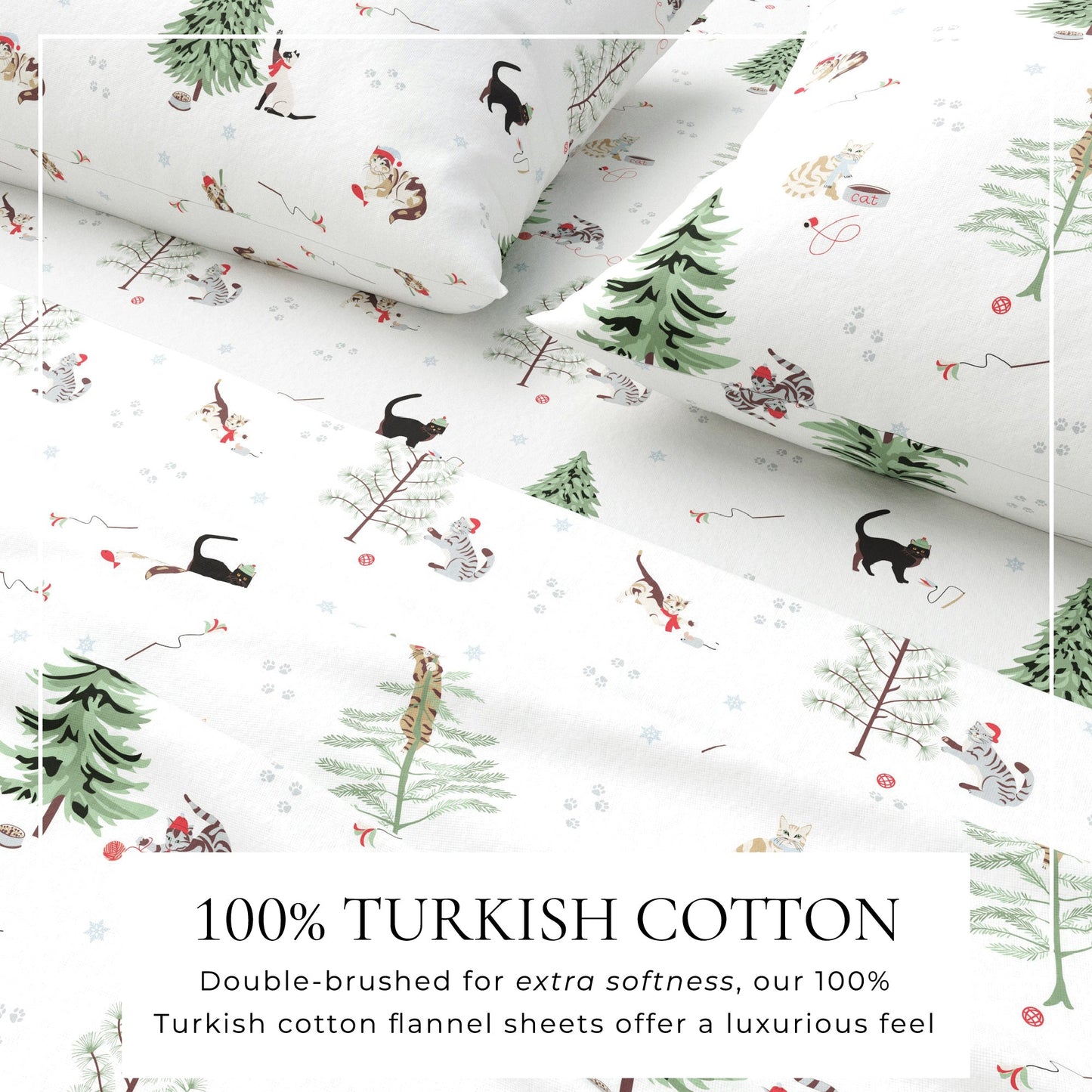100% Turkish Cotton Flannel Sheet Sets - Boulder Collection