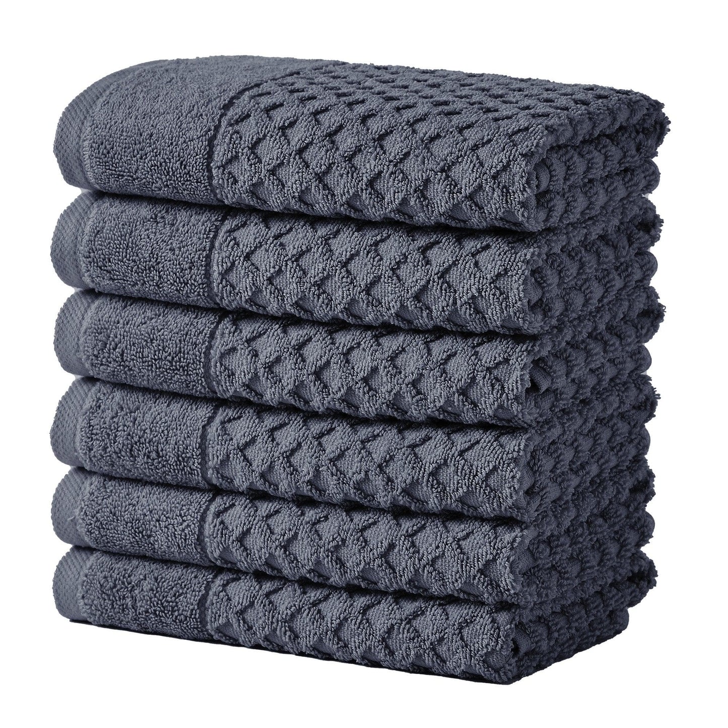 Cotton Diamond Waffle Weave Bath Towel Set - Grayson Collection