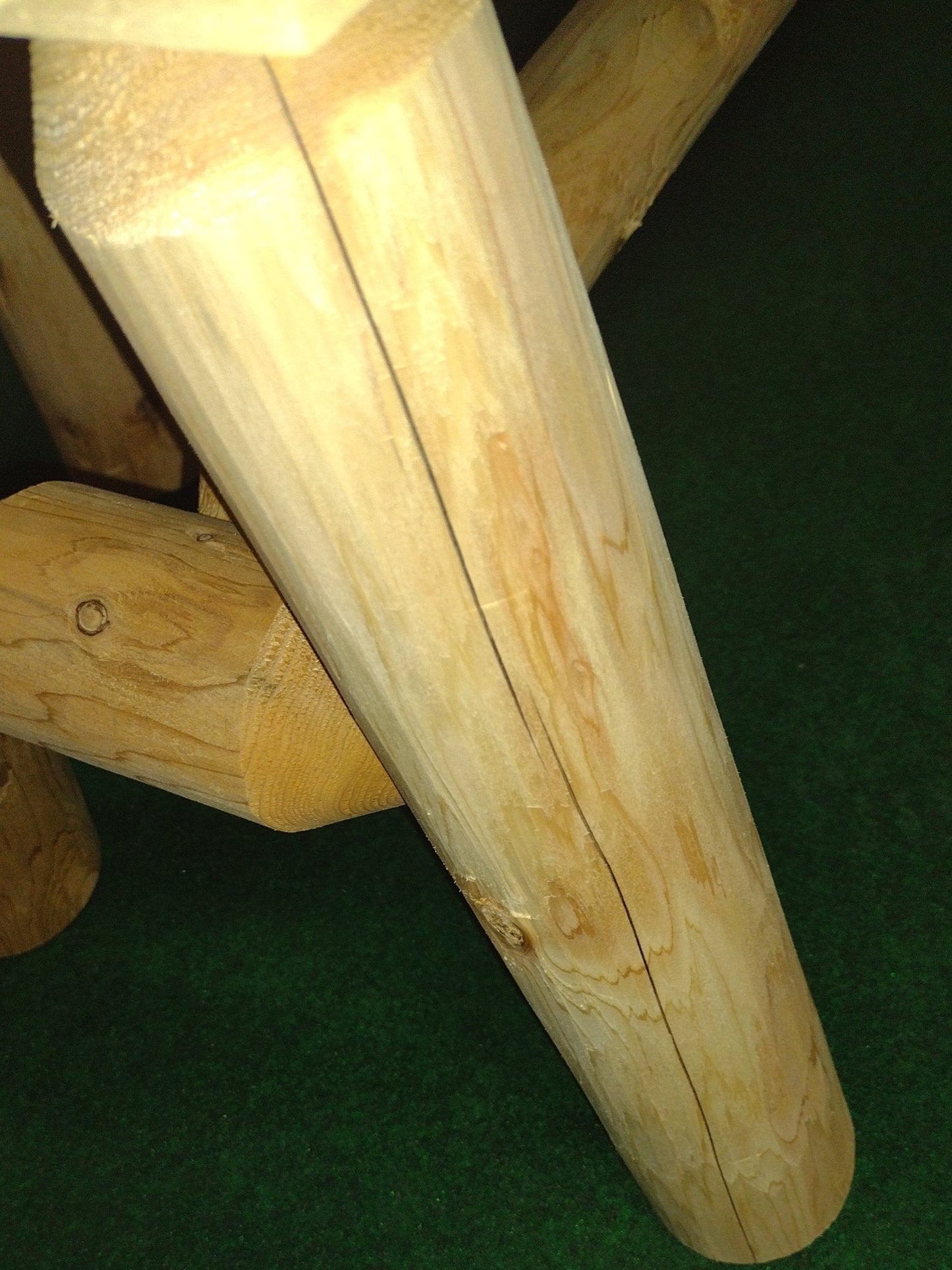 Rustic Outdoor Log Rocking Chair