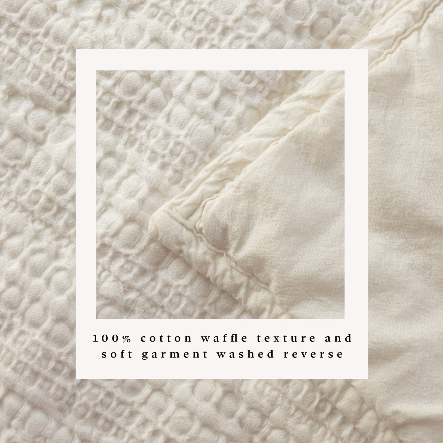 100% Cotton Honeycomb Waffle Garment Washed Quilt Set - Genevieve Collection