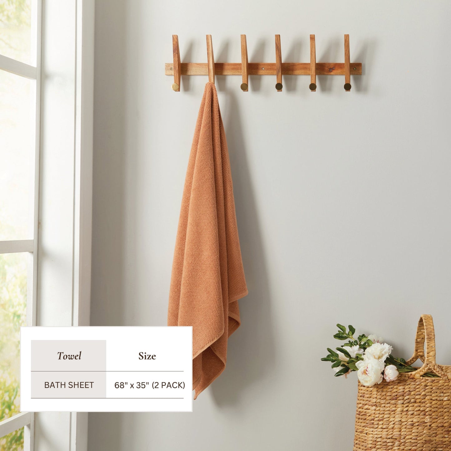 Cotton Textured Bath Towel Set - Acacia Collection