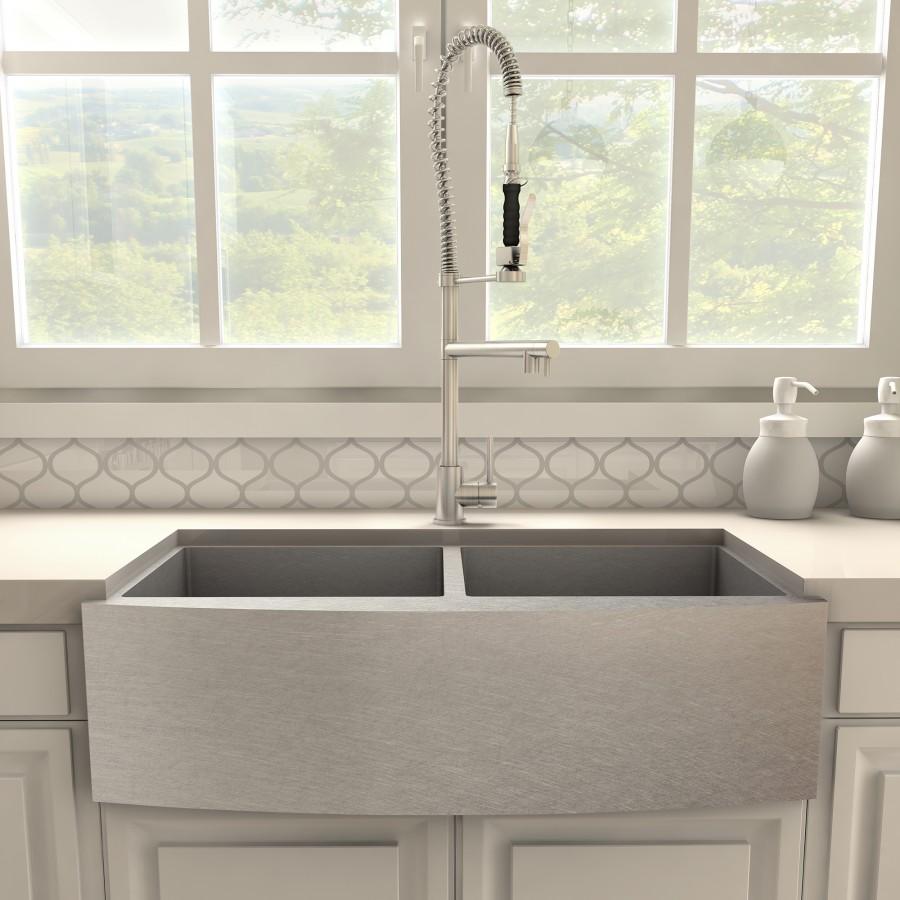 ZLINE Van Gogh Kitchen Faucet in Brushed Nickel, VNG-KF-BN