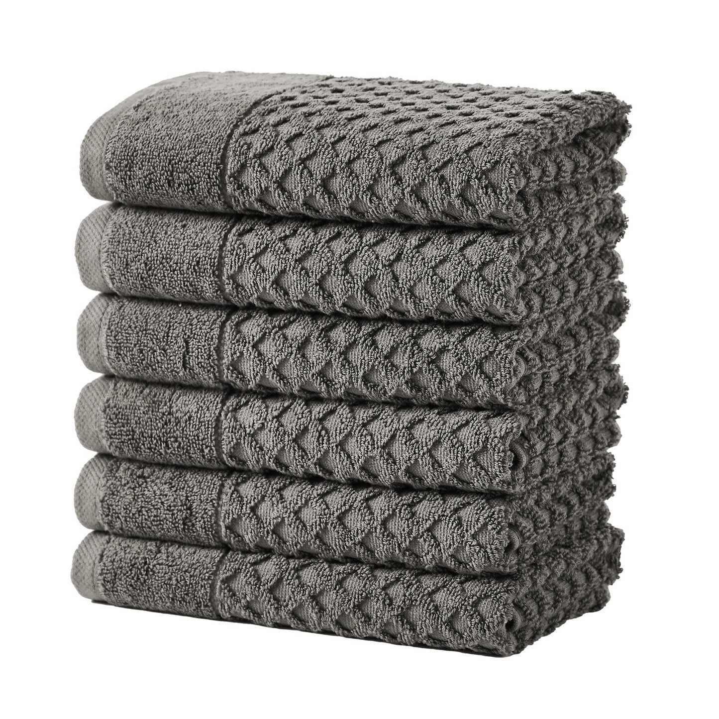 Cotton Diamond Waffle Weave Bath Towel Set - Grayson Collection